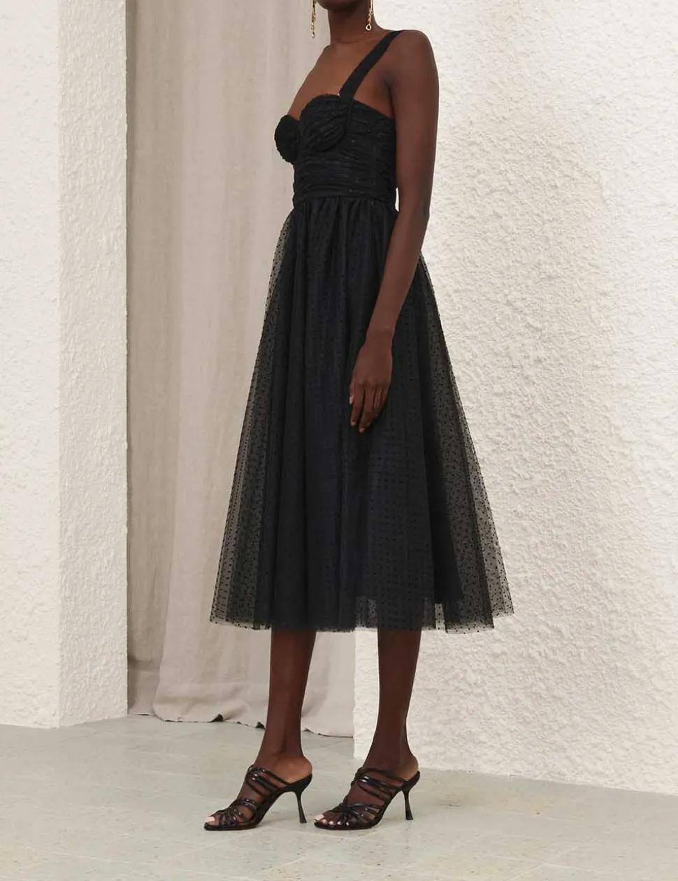 Tulle Midi Dress