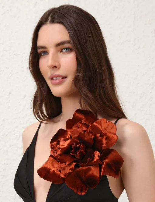 Velvet Flower Brooch 22