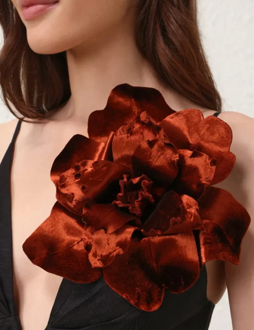 Velvet Flower Brooch 22