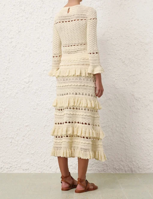 Waverly Crochet Crew Neck Top
