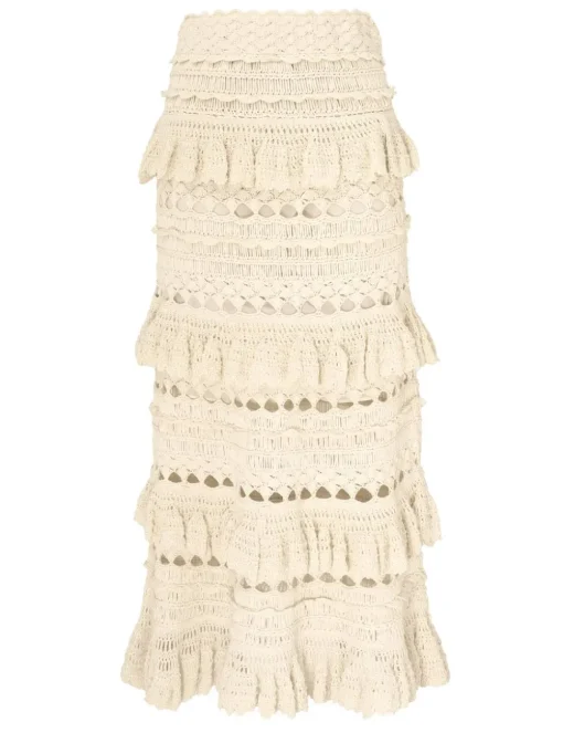 Waverly Crochet Midi Skirt