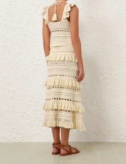 Waverly Crochet Midi Skirt