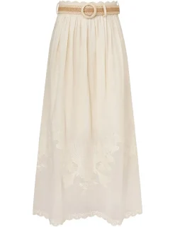 Waverly Embroidered Midi Skirt