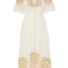 Waverly Embroidered Midi Dress