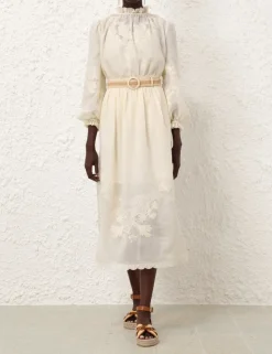 Waverly Embroidered Midi Skirt