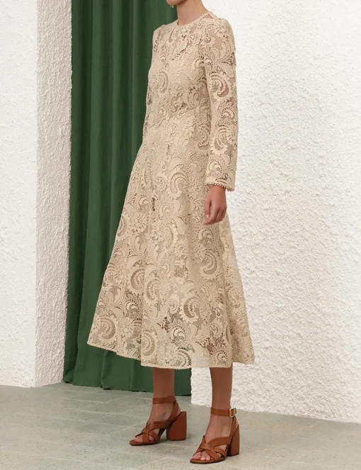 Waverly Lace Midi Dress