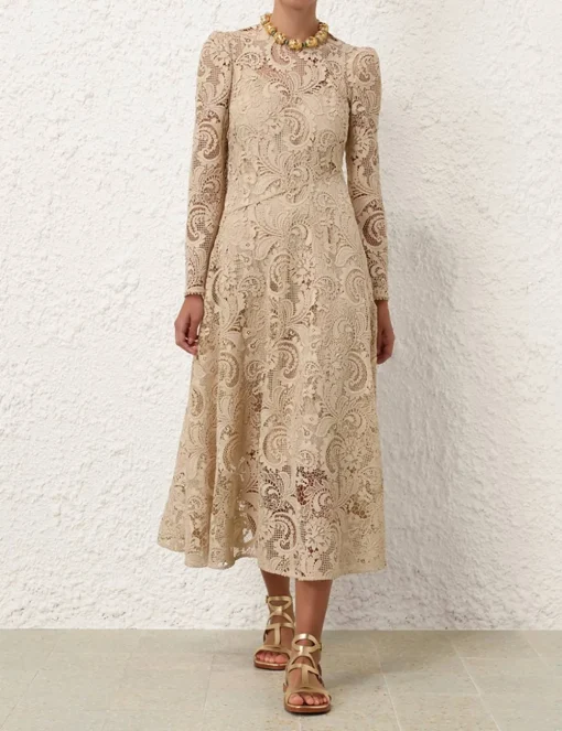 Waverly Lace Midi Dress