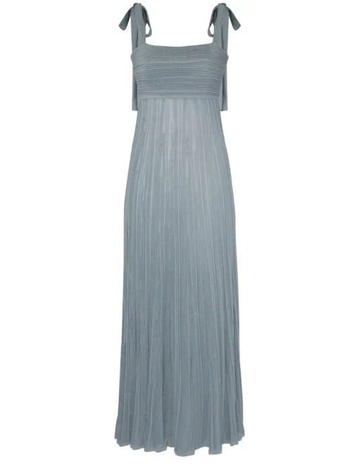 Waverly Metallic Tie Dress