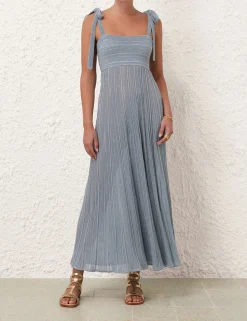 Waverly Metallic Tie Dress