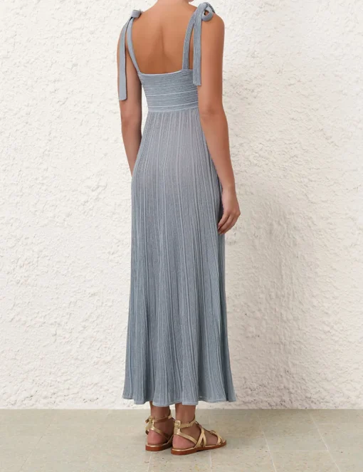 Waverly Metallic Tie Dress