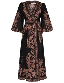 Waverly Wrap Midi Dress