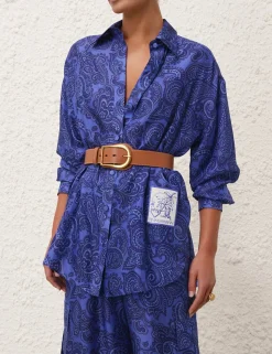 Wide Leather Belt 40