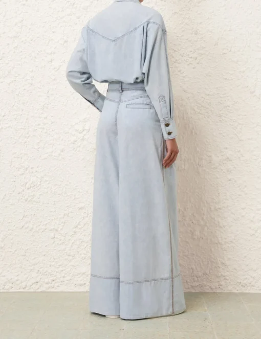 Wide Leg Denim Pant