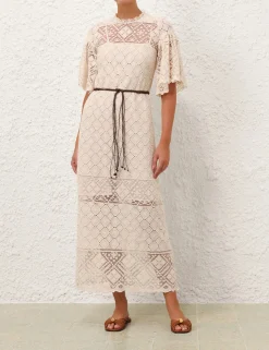 Wylie Crochet Midi Dress
