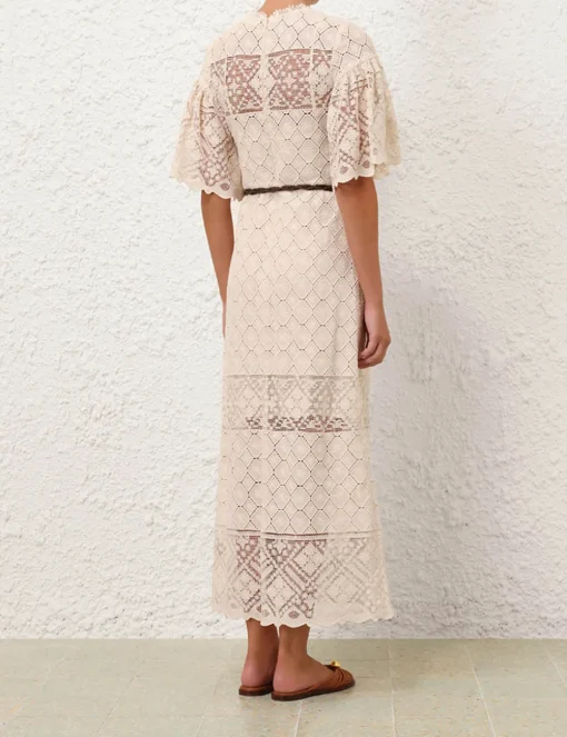 Wylie Crochet Midi Dress