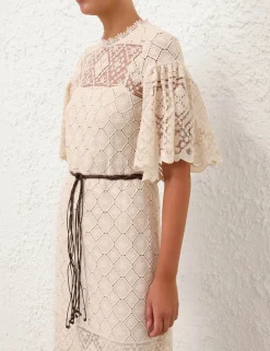 Wylie Crochet Midi Dress