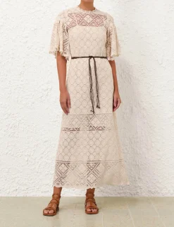 Wylie Crochet Midi Dress
