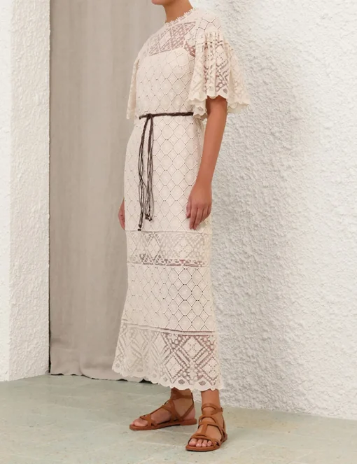 Wylie Crochet Midi Dress