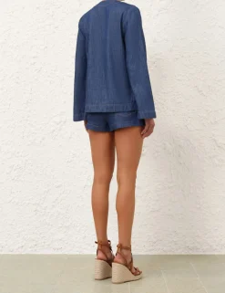 Wylie Denim Tunic Top