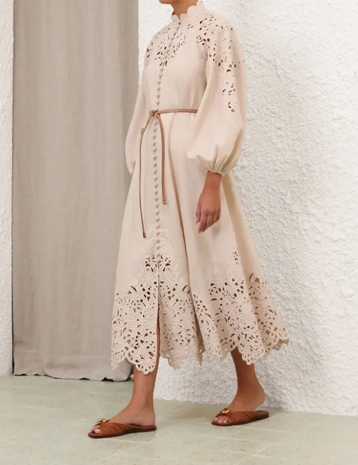 Wylie Embroidered Billow Dress