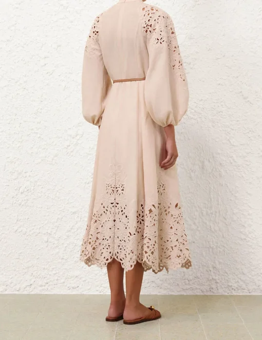 Wylie Embroidered Billow Dress