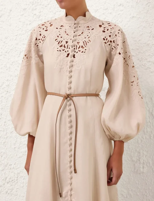 Wylie Embroidered Billow Dress