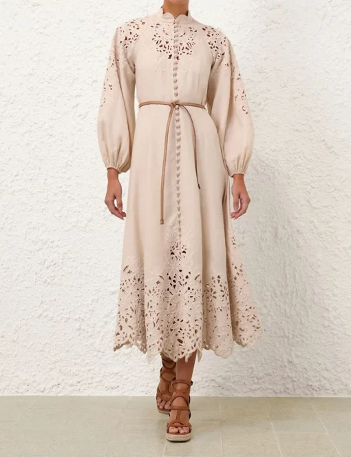 Wylie Embroidered Billow Dress
