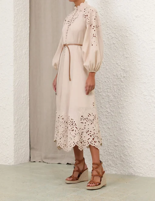 Wylie Embroidered Billow Dress