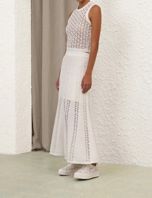 Wylie Flared Knit Skirt
