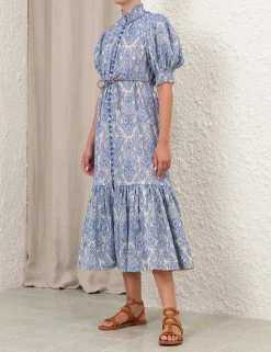 Wylie Lantern Midi Dress