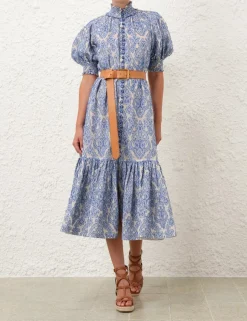 Wylie Lantern Midi Dress