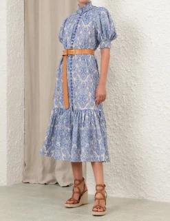 Wylie Lantern Midi Dress