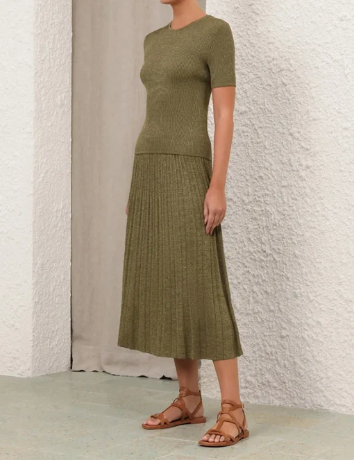 Wylie Rib Midi Skirt