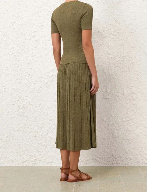 Wylie Rib Midi Skirt